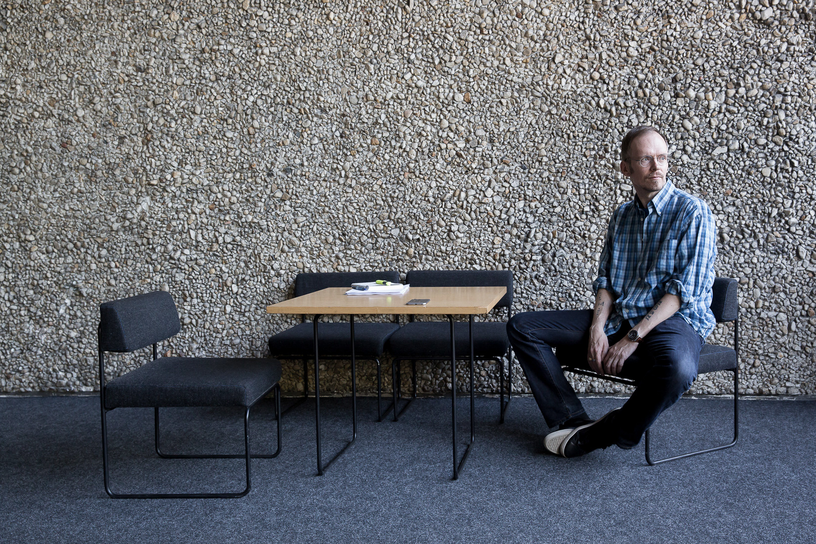 Dietmar Dath im Haus der Berliner Festspiele. Foto © Judith Buss
