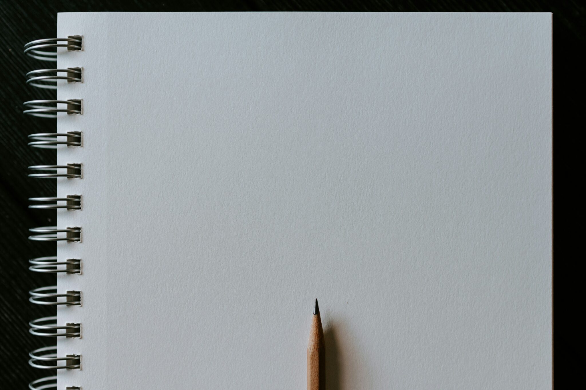 Ringblock mit Bleistift