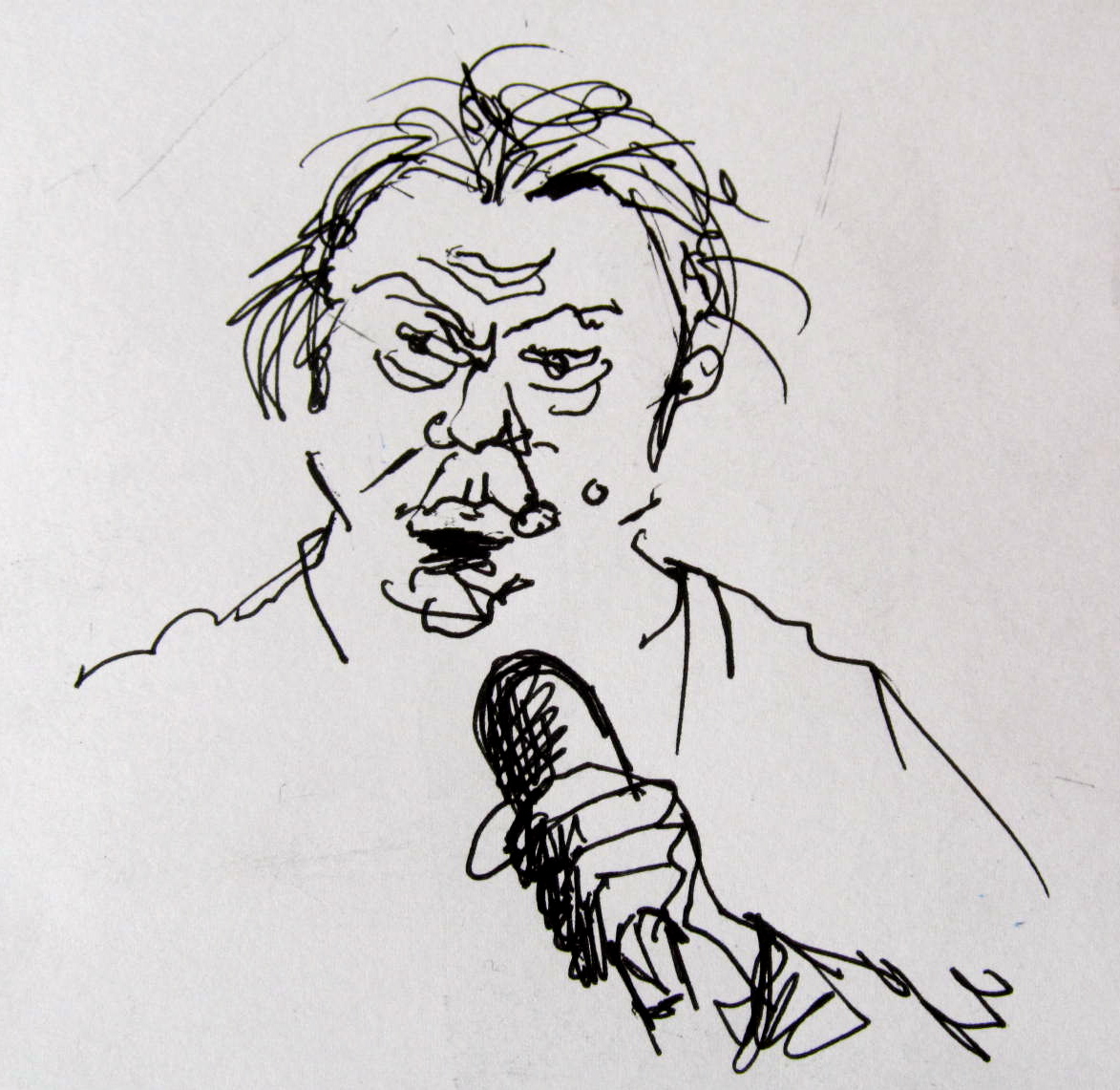 Johan Simons. Live sketch: Dorothy Siegl