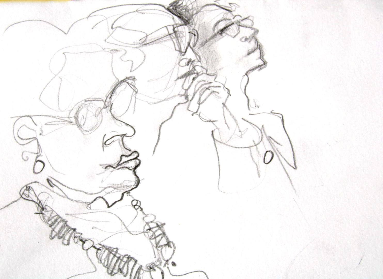 The talk's audience. Live sketch: Dorothy Siegl